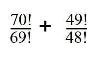 Решение квадратных уравнений с факториалами