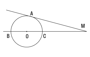 Как построить касательную к окружности параллельно прямой