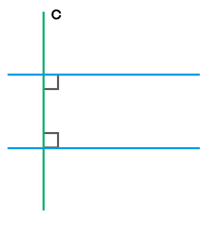 Две секущие при параллельных прямых